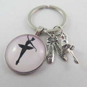 Ballet Keychain Ballerina Key Ring Dance Charm Gift for Dancer Ballet Lover Bag